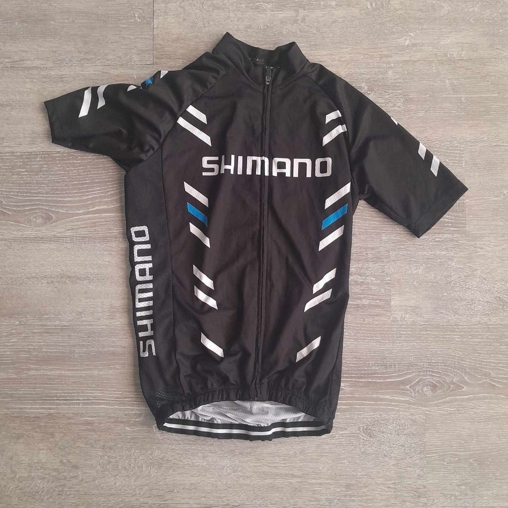 Shimano Logo Short-Sleeve Zip Racing Jersey, Women's Medium